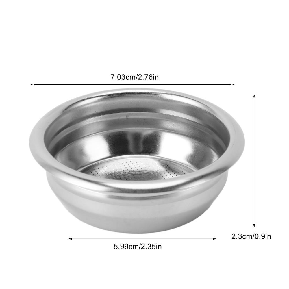 2pcs set Stainless Steel Espresso Filter Basket 58mm Replacement Filter Basket Coffee Making