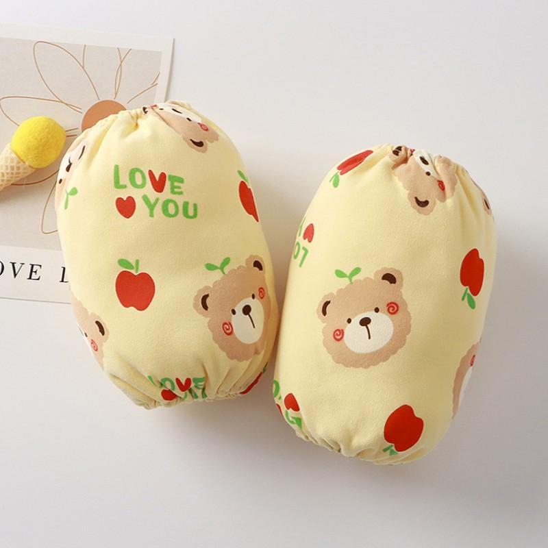Baby Cotton Sleeve Covers Waterproof Anti-dirty Cartoon Patterns Toddlers Girls Boys
