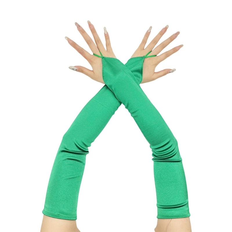 Večerní večeře Saténové rukavice Plesové rukavice Dlouhé rukavice na operu Žena Dáma Tématické plesy Kostým