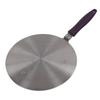 Induction Adapter Plate Stainless Steel Heat Diffuser with Purple Handle Kitchen Accessories for