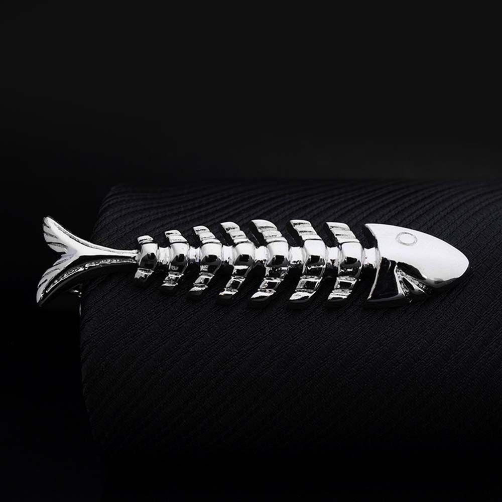 Wedding 1 Piece Silver Metal Gifts for Men Tie Clip Glasses Shape Necktie Clips Pin Jewelry