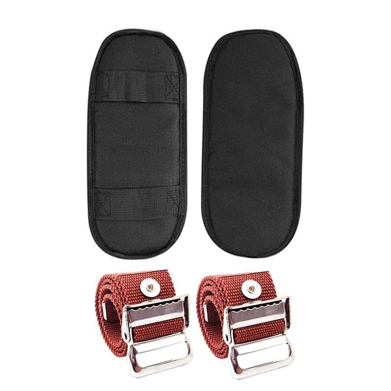 2 Packs Drywall Stilt Replacement Parts, Comfort Stilt Pads Protective Padded Leg Bands for Drywall, Nylon Adjustable Stilt Leg Straps