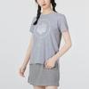 Under Armour Anywhere Solid Color Letter Print Round Pattern Short Sleeve T-Shirt Women Tops Gray 1369518-035