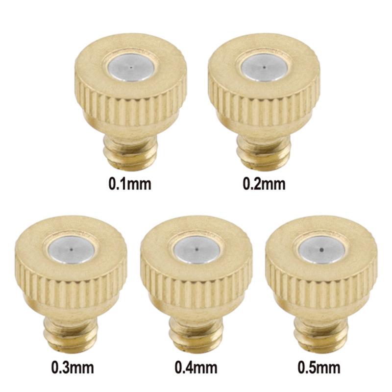 3/16" Low Pressure Brass Fog Misting Nozzles Connectors Cooling Humidifying Garden Water Irrigation