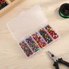 200PCS 5mm 6mm 8mm 10mm Fishing Beads Assorted Set Hard Plastic Fish Eye Beads  Freshwater Fishing