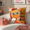 Hot Cute Casual Korean Game CCookie Run Kingdom Cushion Cover Pillowcase Short Plush Invisible zipper Room Sofa Cushion Cover