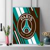 PSG logo Pattern  3pcs 100% Round Full Drill 5D DIY Diamond Painting Embroidery Cross Stitch Rhinestone Décor