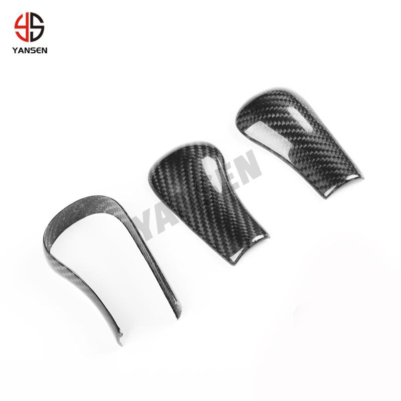 For Nissan GTR R34 1999-2002 R33 1994-1999 R32 1989-1994 Accessories Carbon Fiber Interior Gears Head Shift Cover Trim Sticker