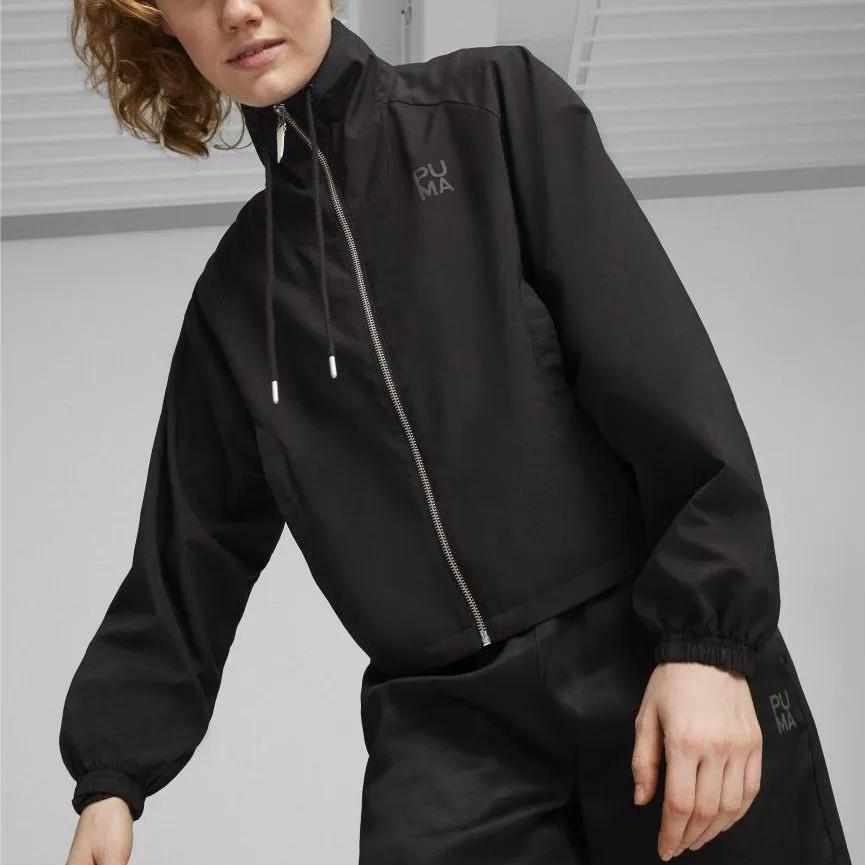 PUMA INFUSE RELAXED WOVEN JACKET Jackets Coats Women's Black (Unisex) Jackets 626047 01