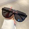 Vintage Semi-round Sun Glasses Women Fashion Monoblock Outdoor Goggle Shades Ins Trending  New Design Sunglasses