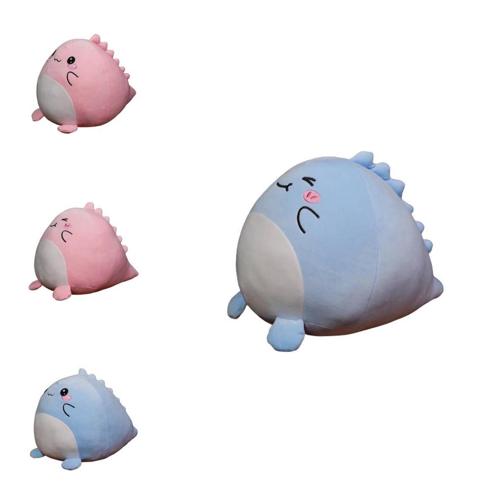 Squishmallow Dinosaur Plush Toy Super Soft Short Plush Blue/pink 20cm/7.87in
