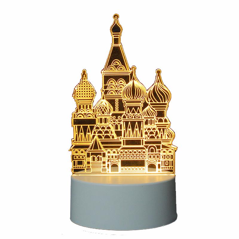 3D Cartoon Night Light: Custom Acrylic Bedside Lamp for Atmosphere & Gifts