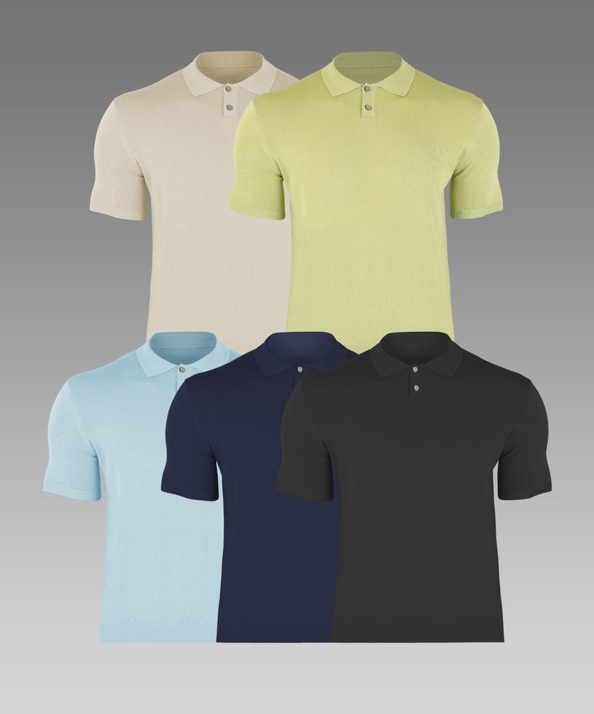 BOASTFIT Ice Collared Short Sleeve Knit