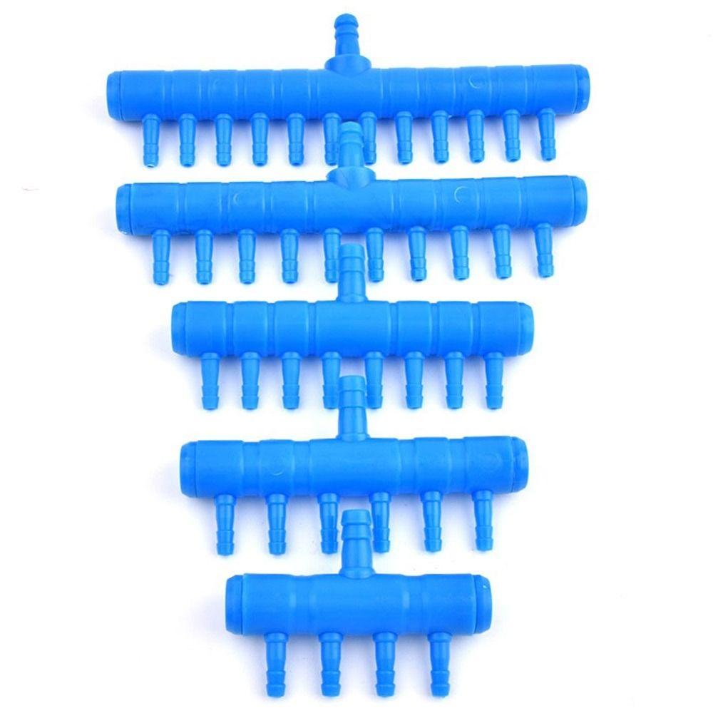 10Pcs Plastic Aquarium Air Splitter 4/5/8mm Oxygen Gas Diverter  for Fish Tank Air Pump Oxygenation