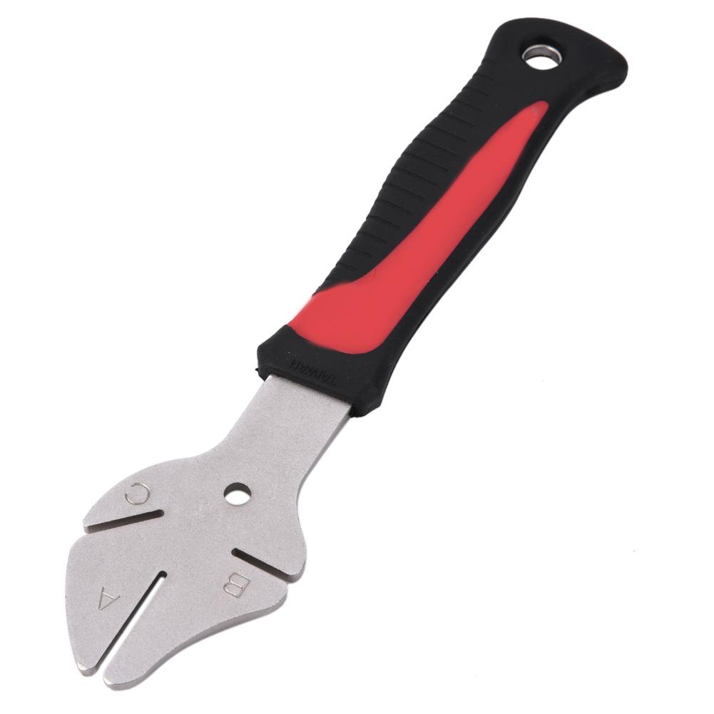 Stainless Steel Bicycle Brake Disc Rotor Truing Tool With Anti Slip Rubber Handle