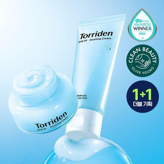 TORRIDEN Dive-in Hyaluronic Acid Soothing Cream Double Set (100ml+100ml)