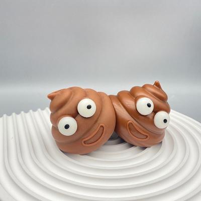 1 PIEZA Bola Pegajosa de Caca Aprieta Pellizca Bolas de Ventilación Juguete Reductor de Estrés Adultos Niños Adolescentes Regalos TPR Divertidas Cacas Traviesas
