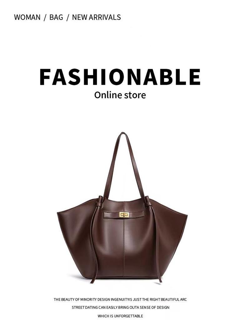 2025 Korean Style Large Capacity Women's Tote Bag - Simple, Fashionable Underarm Design for Cross-border Commuting