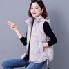Women's Lightweight Warm Down Cotton Gilet - Autumn/Winter 2025 Style, Plus Size, Loose Fit for Middle-aged Mothers