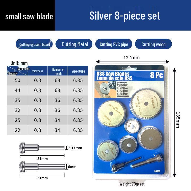 Mini High-Speed Steel Saw Blade for Woodworking and Plastic Cutting