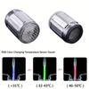 3-Color Temperature Sensitive LED Water Faucet Light, Color Changing Water Stream Faucet Tap For Bathroom