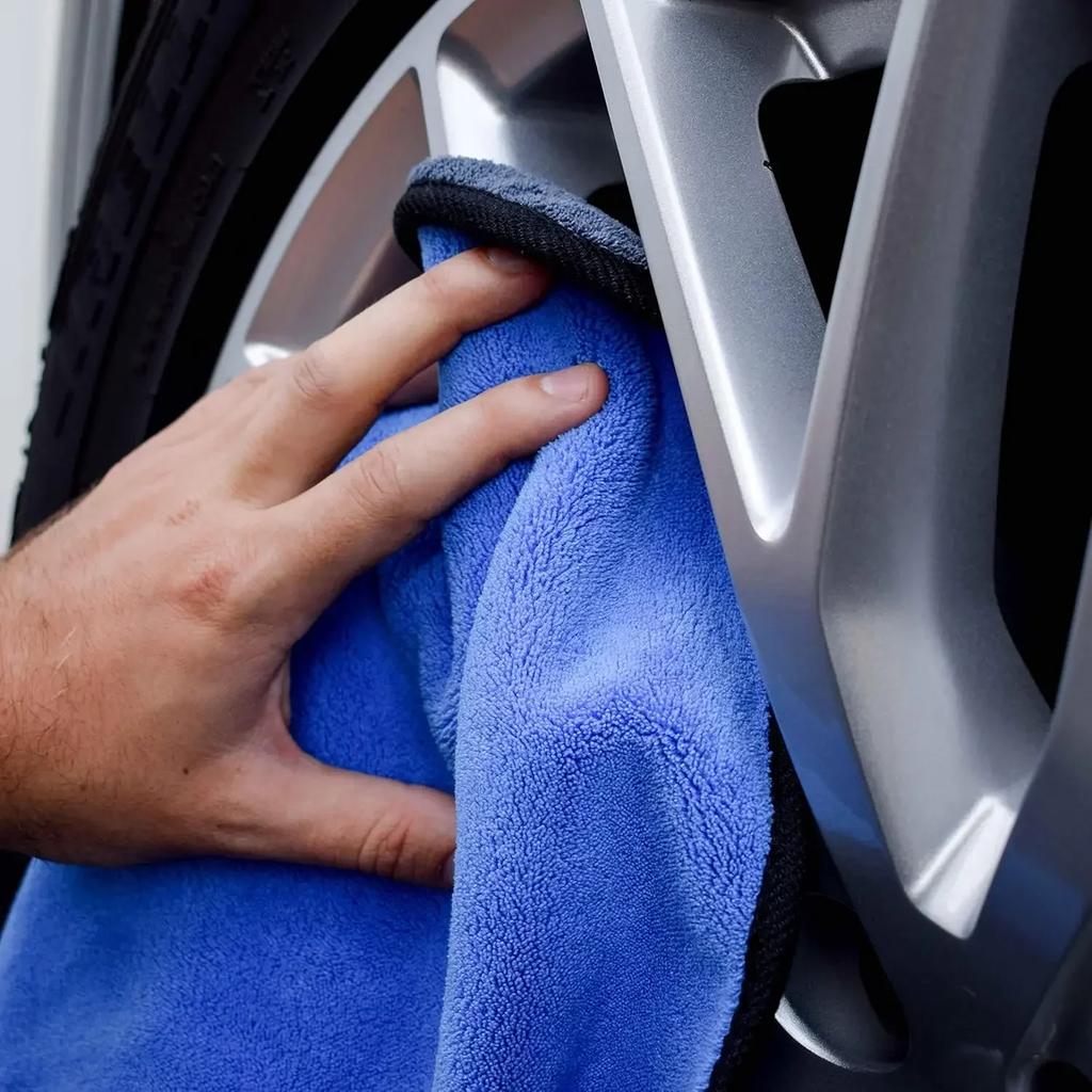 1-10pcs Microfiber Car Washing Towel Soft Quick Drying Windows Mirrors Wiping Rags Home Double Layer Cleaning Cloths