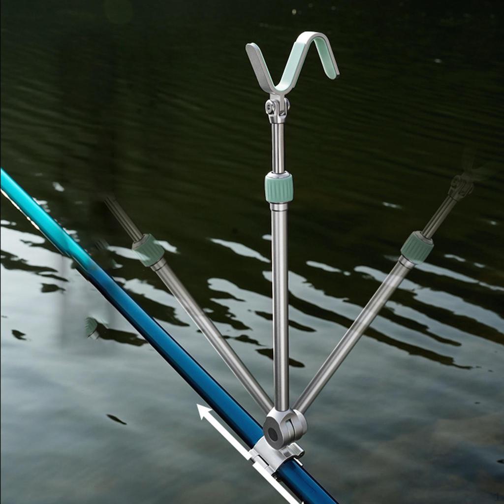 Fishing Rod Holder Tool Portable Stable Sturdy Non Slip Multipurpose Adjustable Pole Stand