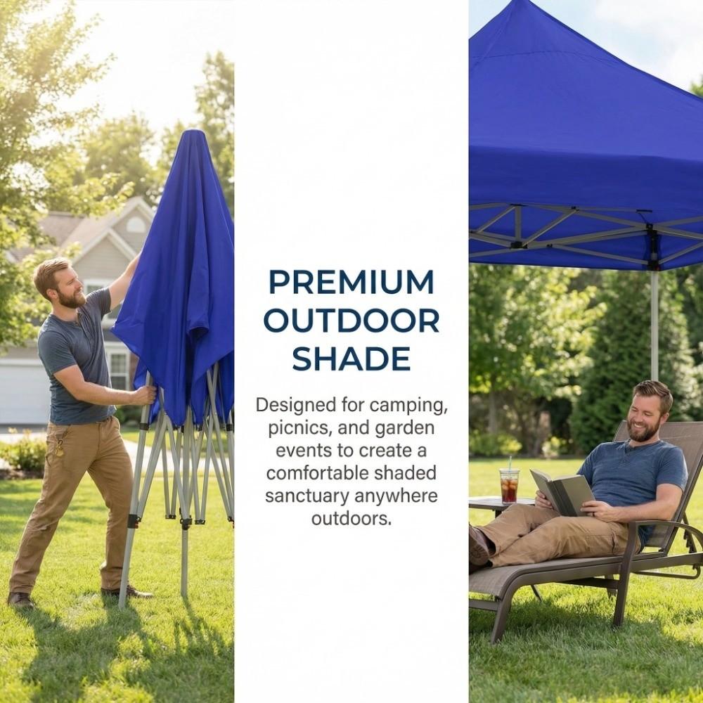 Square Foldable Canopy Replacement Top Oxford Cloth Canopy Tent Top Cover  Outdoor Activities