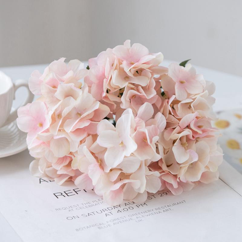 Artificial Flowers Silk Hydrangea Vase Home Room Decora Accessories Wedding Wreath Fake Plants Festival Garland Material Gifts