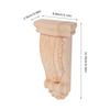 Carved Wood Corbels Unfinished Wooden Bracket For Furniture Decor European Style Shelf Support Beam Column Capitals