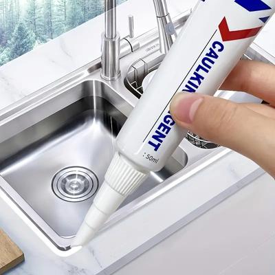 Agente de relleno de azulejos de pared multifunción, resistente al agua y al moho, agente de calafateo para juntas de base de inodoro, agente de reparación de huecos de azulejos, agente de costura de pintura para baños
