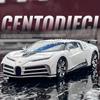 1/32 Bugatti Centodieci Zliatinový Model Športového Auta Odlievaný Kov Závodné Autá Vozidlá Modelová Kolekcia Zvuk a Svetlo Detské Hračky Darček
