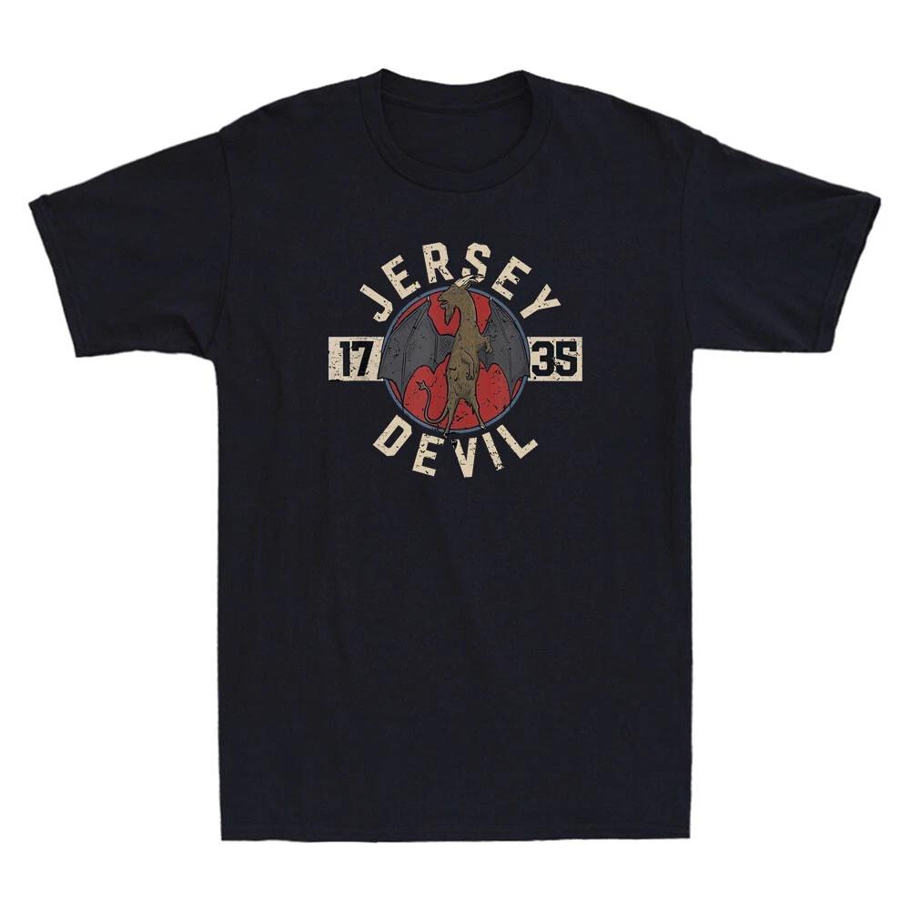 Cryptozoology Jersey Devil Cryptid 1735 Horror Goat Gothic Vintage Men s T-Shirt XXXL