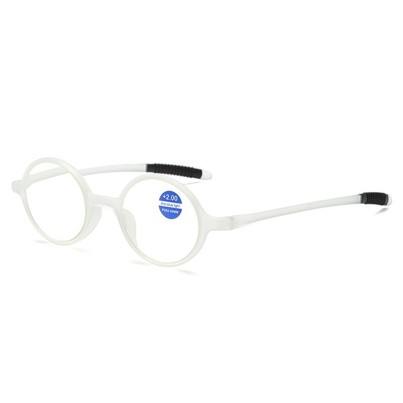 Tr Antique Reading Glasses Anti-Blue Light Elderly Reading Glasses Retro Round Oval Literary Old Light Glasses