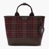 MunSingwear Women S Wool Check Cart Bag Dark Red Mr322lbg91