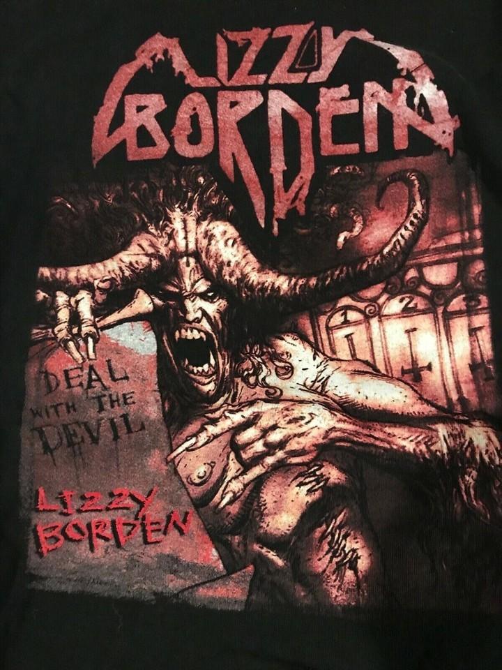 2002 Lizzy Borden Devil Deal Tour Shirt Black Unisex S-5XL E1471