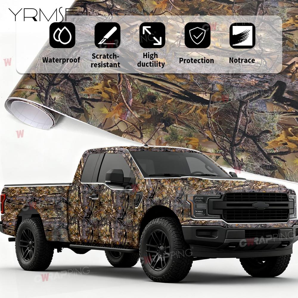 Car Stickers Camouflage Leaves Automotive Vinyl Wrap Waterproof Auto Outdoor Accessories Off Road Woodland Self-adhesive Film