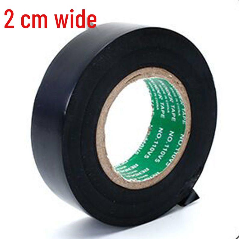 Wodoodporna, trudnopalna taśma PVC dla elektryków o wysokiej lepkości - Bardzo cienka, duża rolka, czarna