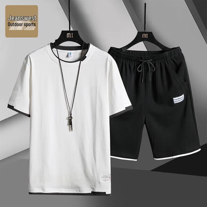 

JEANSWEST Men s Summer T-shirt & Shorts Set 3XL