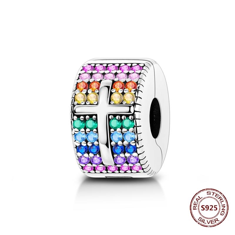 Copper Buckle Copper Charm Blue Star Moon Bead Butterfly Suitable For Original Bracelet Zircon Fine Diy Jewelry