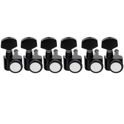 Musiclily Pro Locking Tuners for Electric Black 6-Pin Strat/Telecaster Guitars,