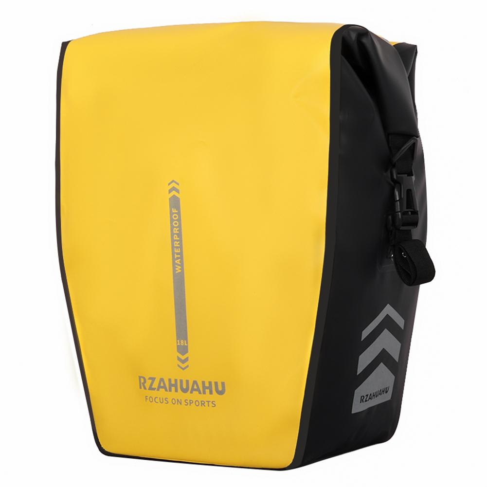 

Сумка для багажника велосипеда 18 л, большая вместимость, водонепроницаемая, для заднего сиденья, светоотражающая, с регулируемой пряжкой для путешествий на открытом воздухе жёлтый