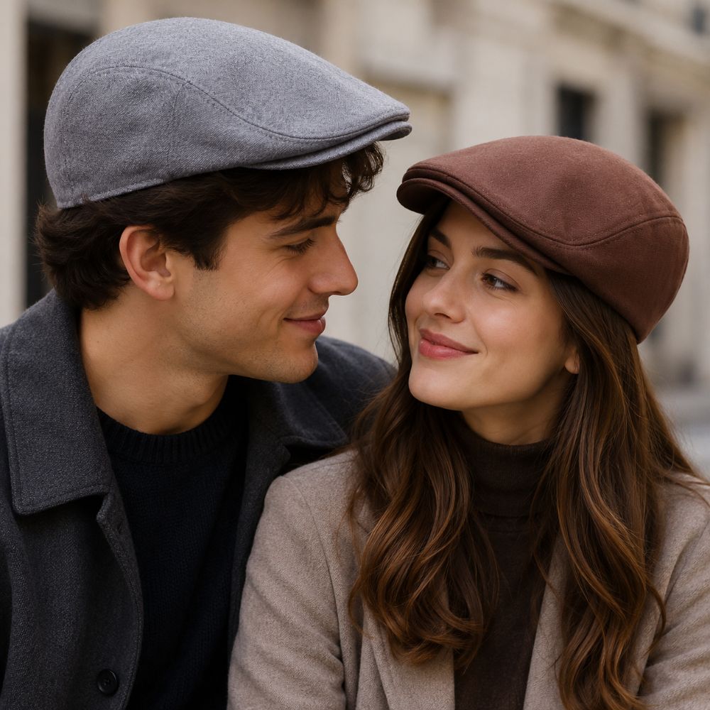 Breathable Men's Beret Hat Retro Forward Cap Literary Newsboy Cap Outdoor