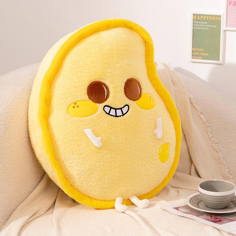 Cartoon Frucht Mango Zitrone Kissen Plüschtier Apfel Birne Puppe Heim Kissen Kissen Muppet Puppe