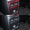 2pcs Red Carbon Fiber Car Rear Row AC Bent Frame Cover For Charger 2015-