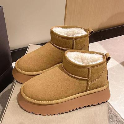 Nuovi Stivali da Neve Classici da Donna 2024 in Morbida Pelliccia Ispessita Comodi Caldi Stivaletti da Donna Inverno Scarpe da Donna Botas Mujer