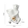 Bear Vase Hand Painted Ornament Art Centerpiece for Home Decor Desktop Wedding
