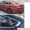 For Nissan Altima Sedan 2013 2014 2015-2018 ABS Plastic Rear Window Quarter Louver Cover Side Vent Trim Car Adhesive Accessories