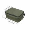 4-Layer Fishing Reel Bag Double Zipper Closure 3 Adjustable Dividers Reel Organizer Case Waterproof Handheld Fishing Tackle Bag