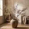 Handmade Artificial Eucalyptus Berries Green Plants Plastic Eucalyptus Nut Branch Floral Arrangement Real Touch Fake Plants